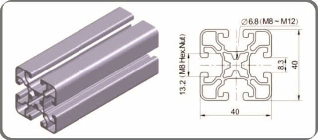 Nhôm Định Hình 40x40 Giá Tốt Nhất TP.HCM